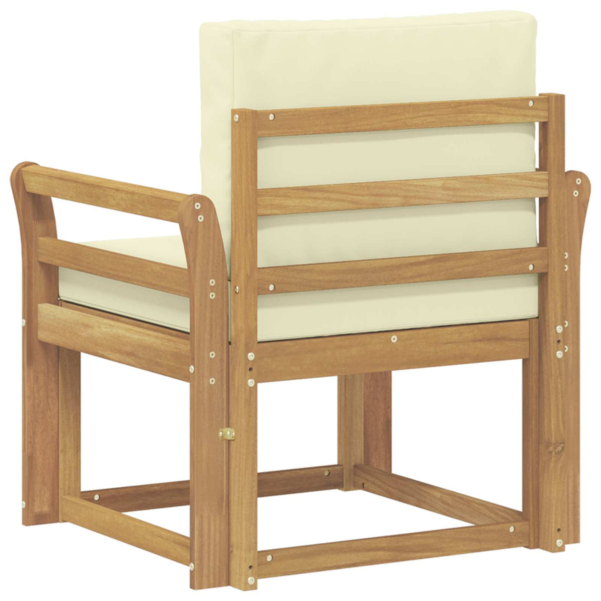 2 Komad Set vanjskih sofa Poliester Bijela i Krem