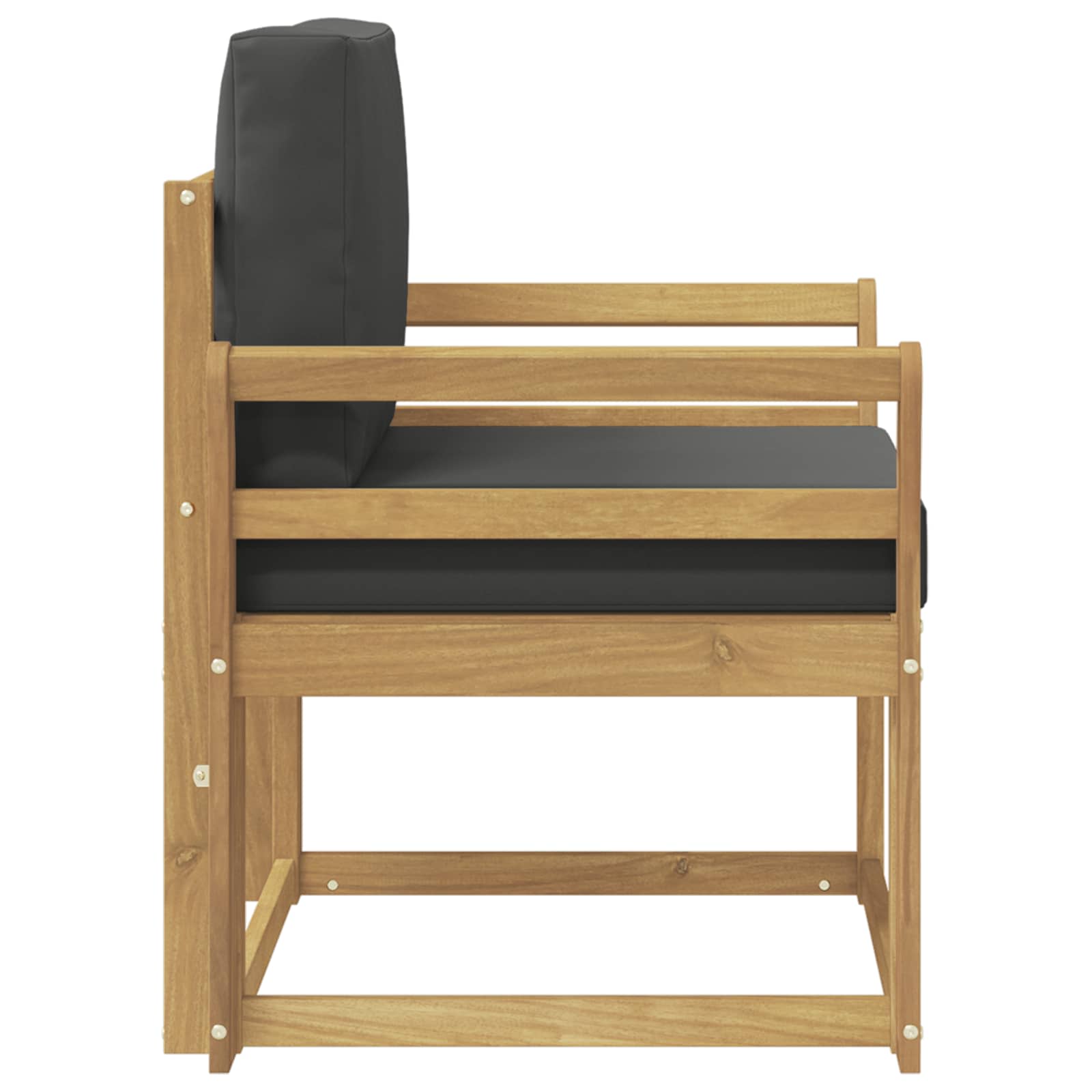 2 Komad Set vanjskih sofa Poliester Bijela i Antracit