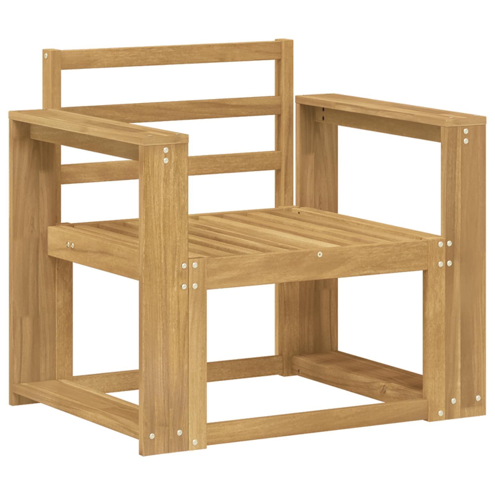 Set vanjskih sofa Čvrsto drvo akacije Bijela