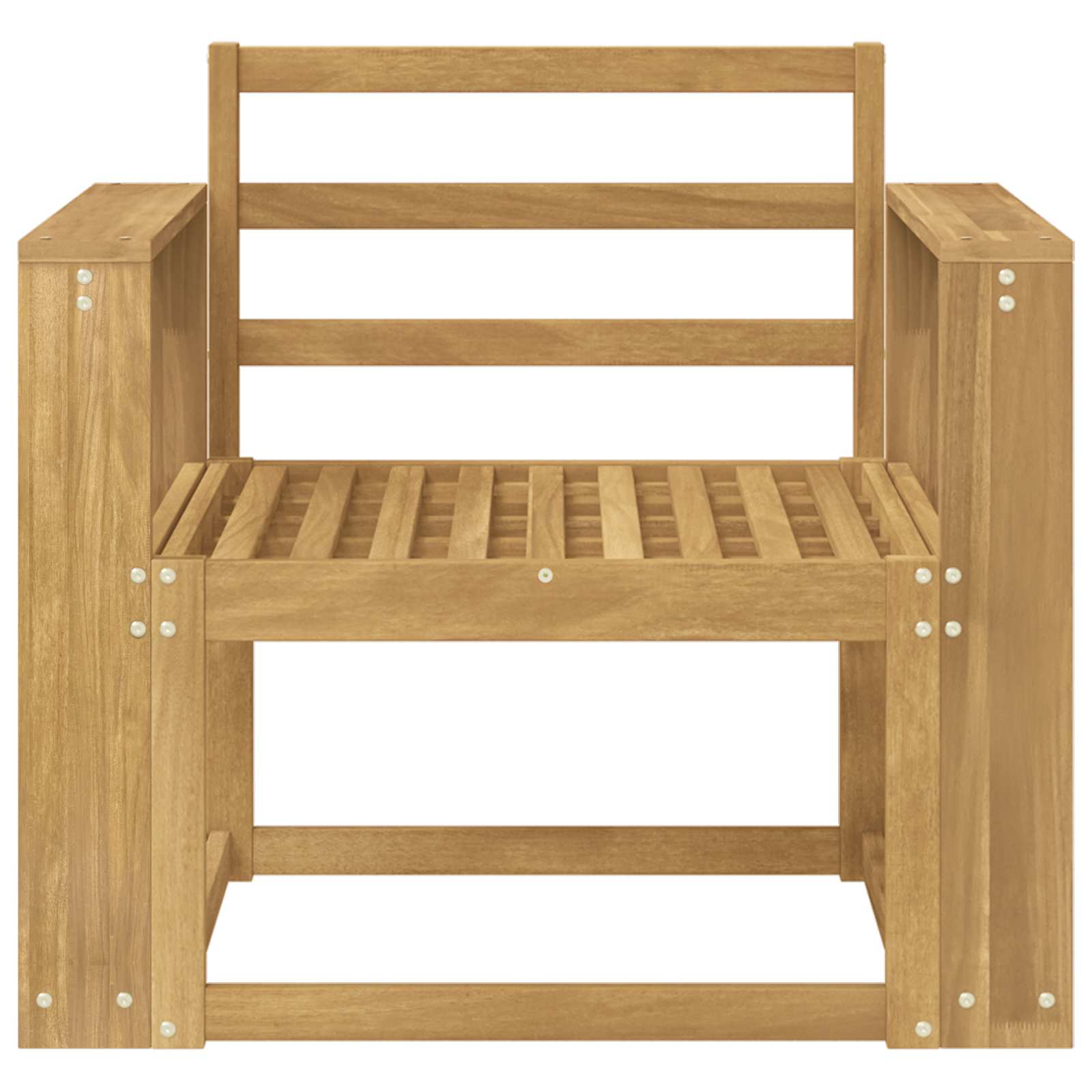 Set vanjskih sofa Čvrsto drvo akacije Bijela