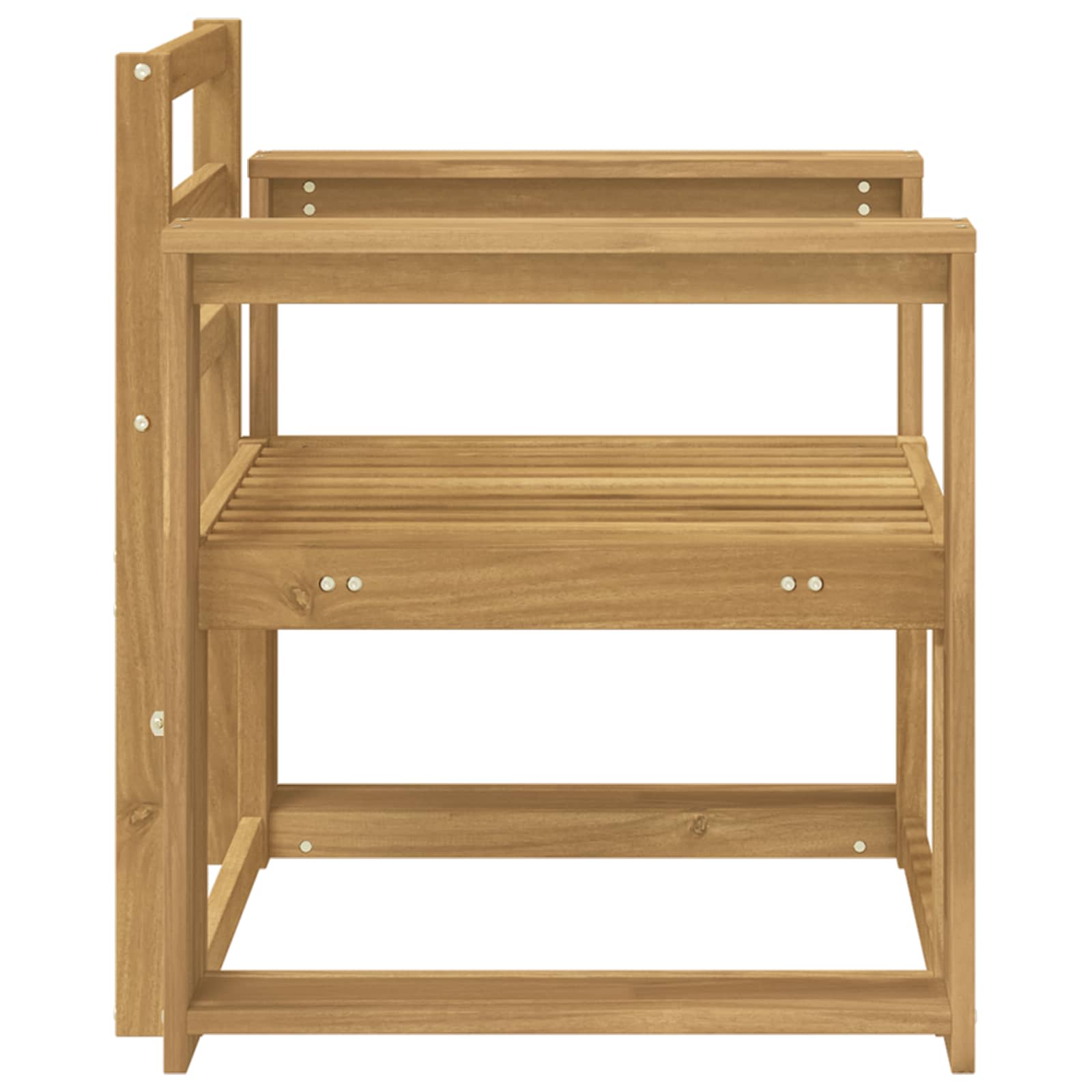 Set vanjskih sofa Čvrsto drvo akacije Bijela