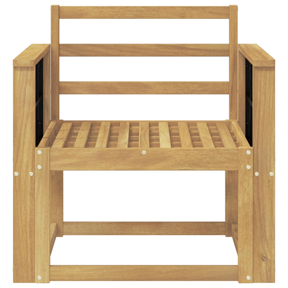 Set vanjskih sofa Čvrsto drvo akacije Bijela