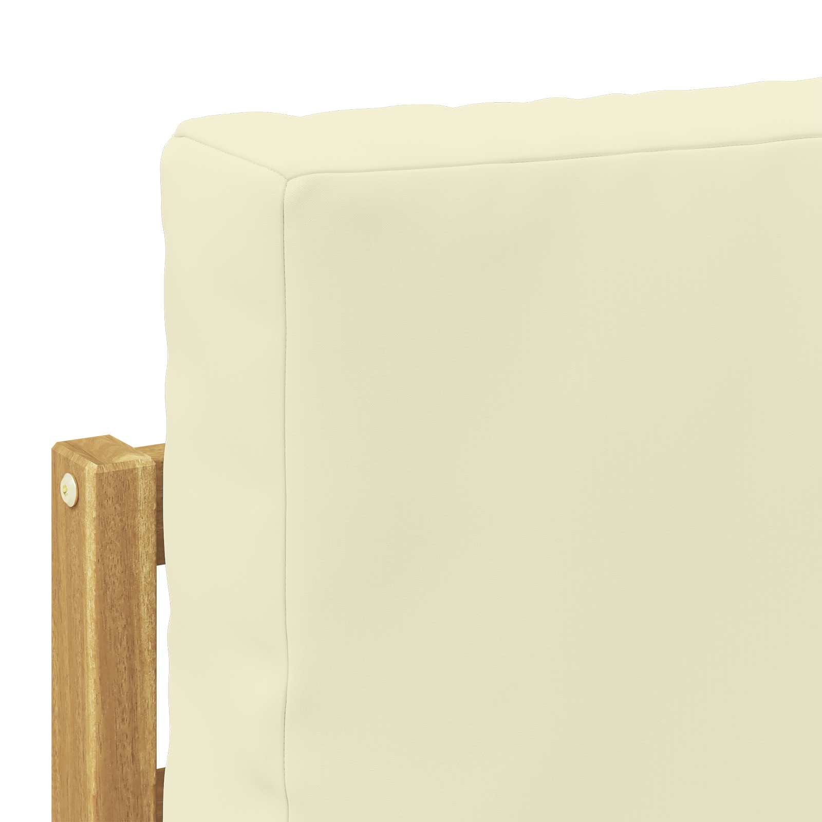 2 Komad Set vanjskih sofa Poliester Bijela i Krem