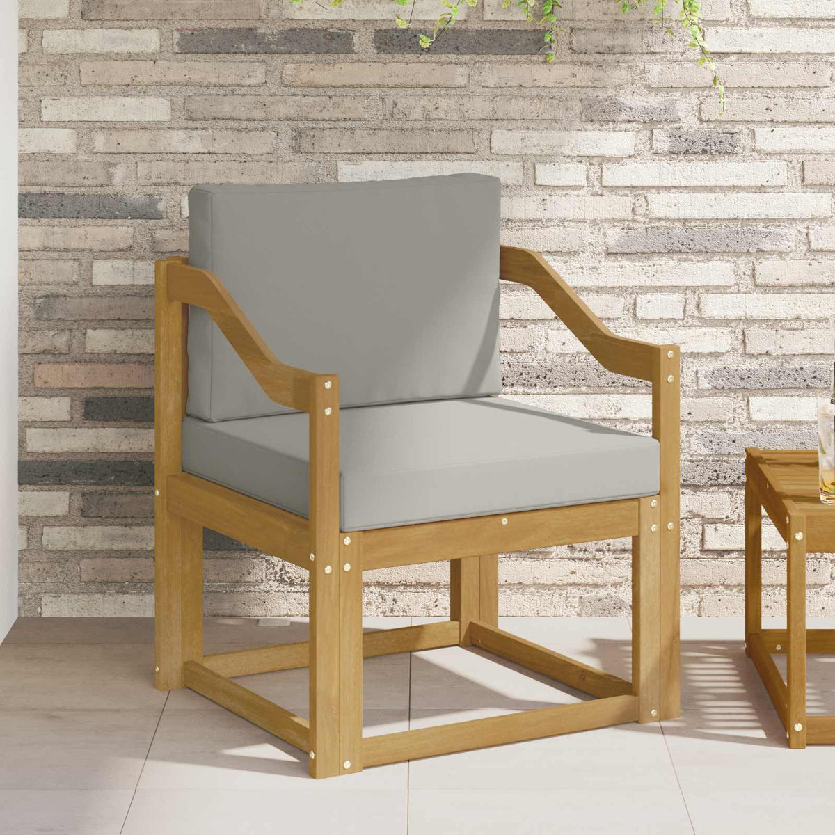 2 Komad Set vanjskih sofa Poliester Bijela i svijetlosiva