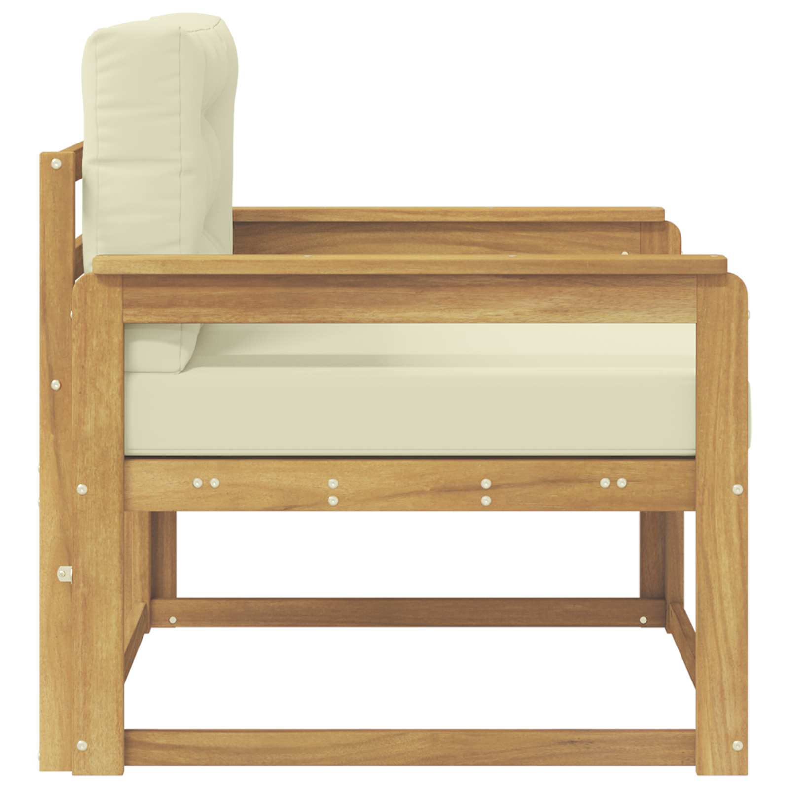 Srednja sofa za van Poliester Bijela