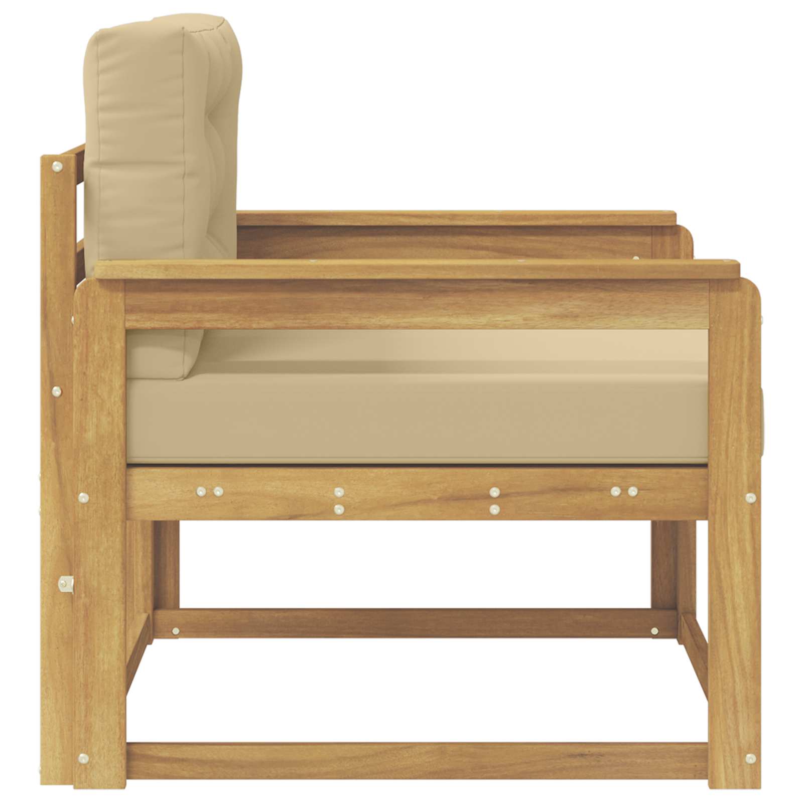 Srednja sofa za van Poliester Bijela
