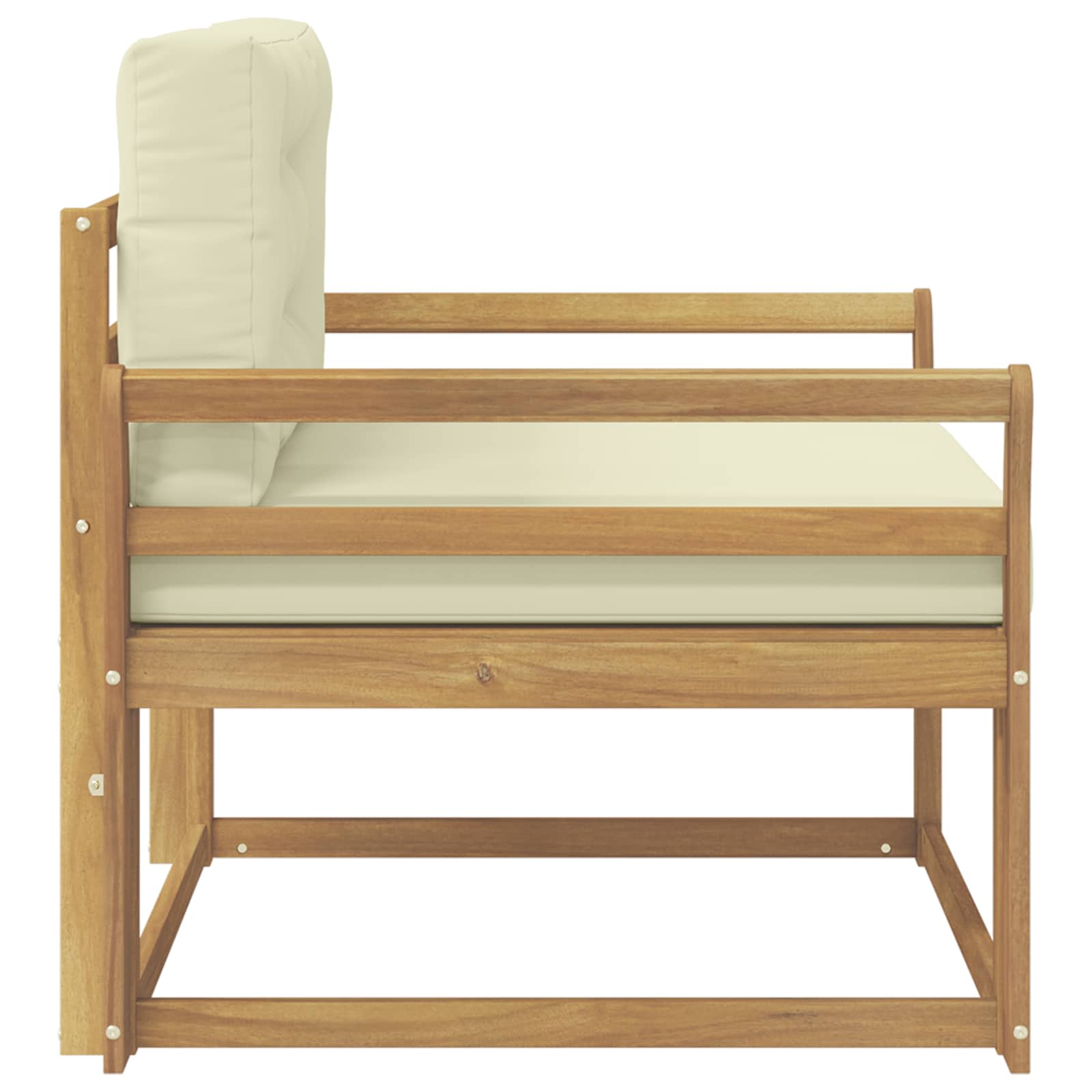 Srednja sofa za van Poliester Bijela