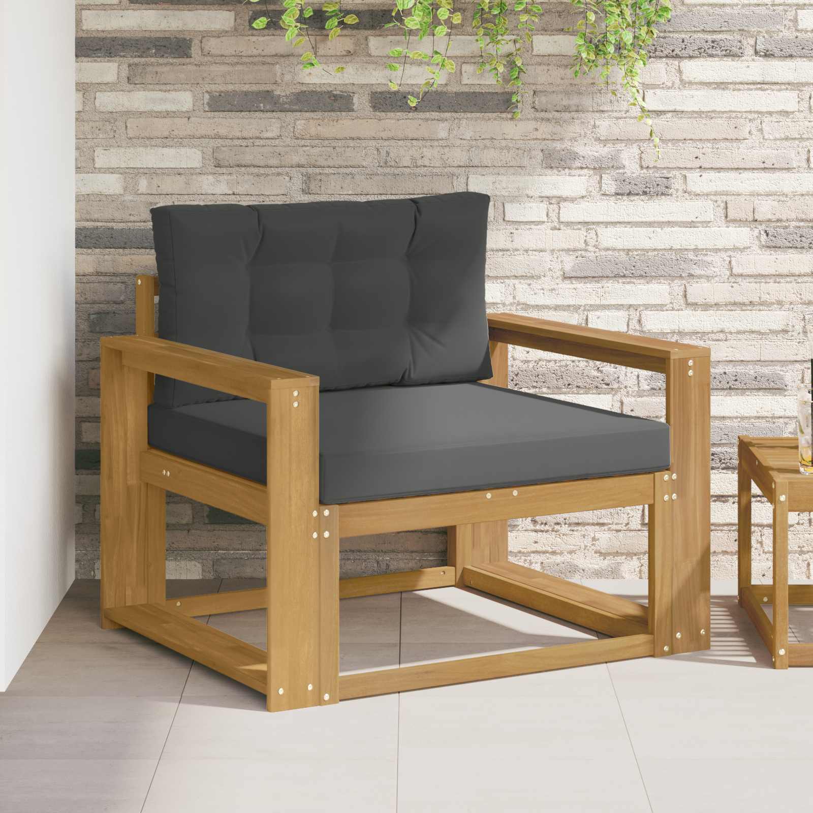 Srednja sofa za van Poliester Bijela