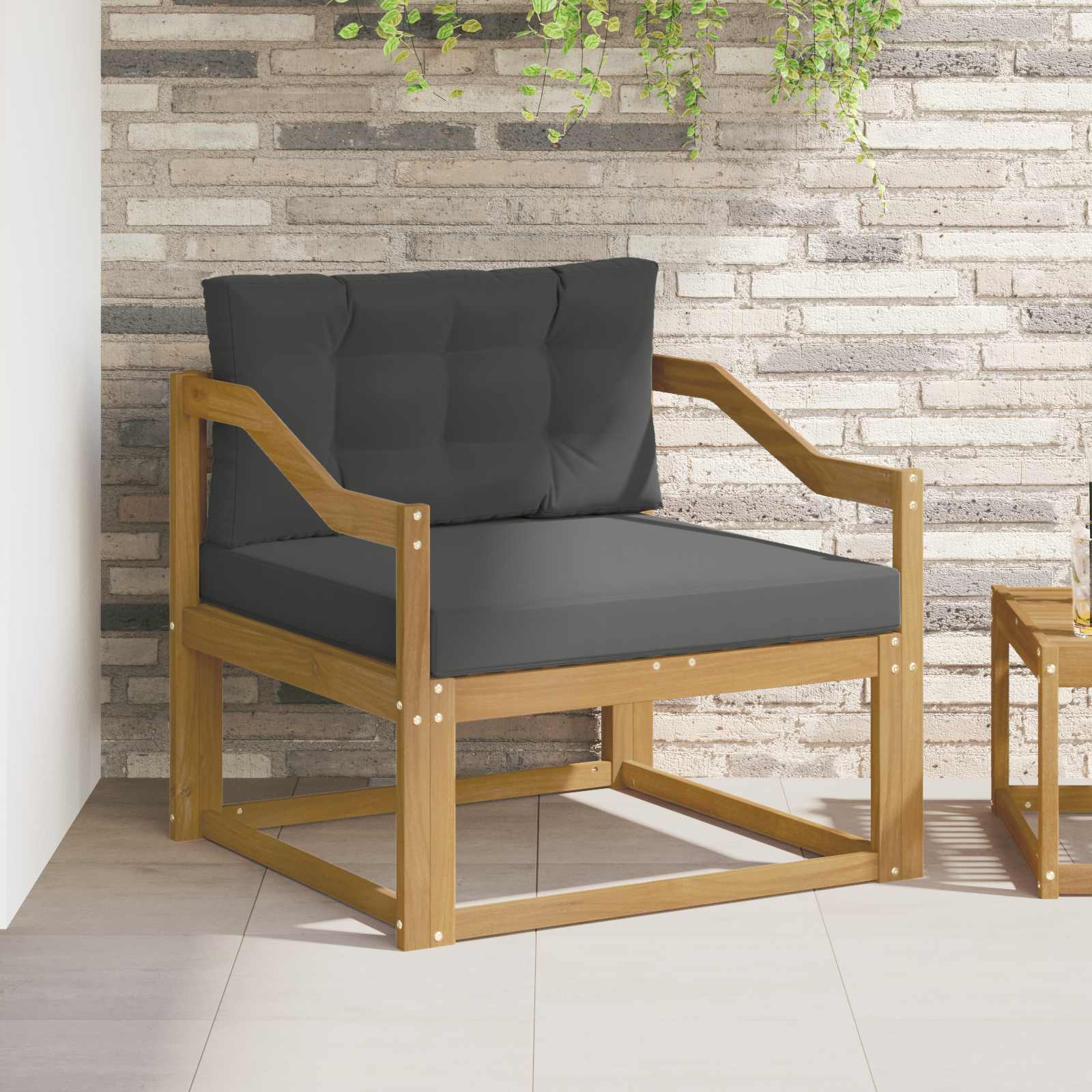 Srednja sofa za van Poliester Bijela