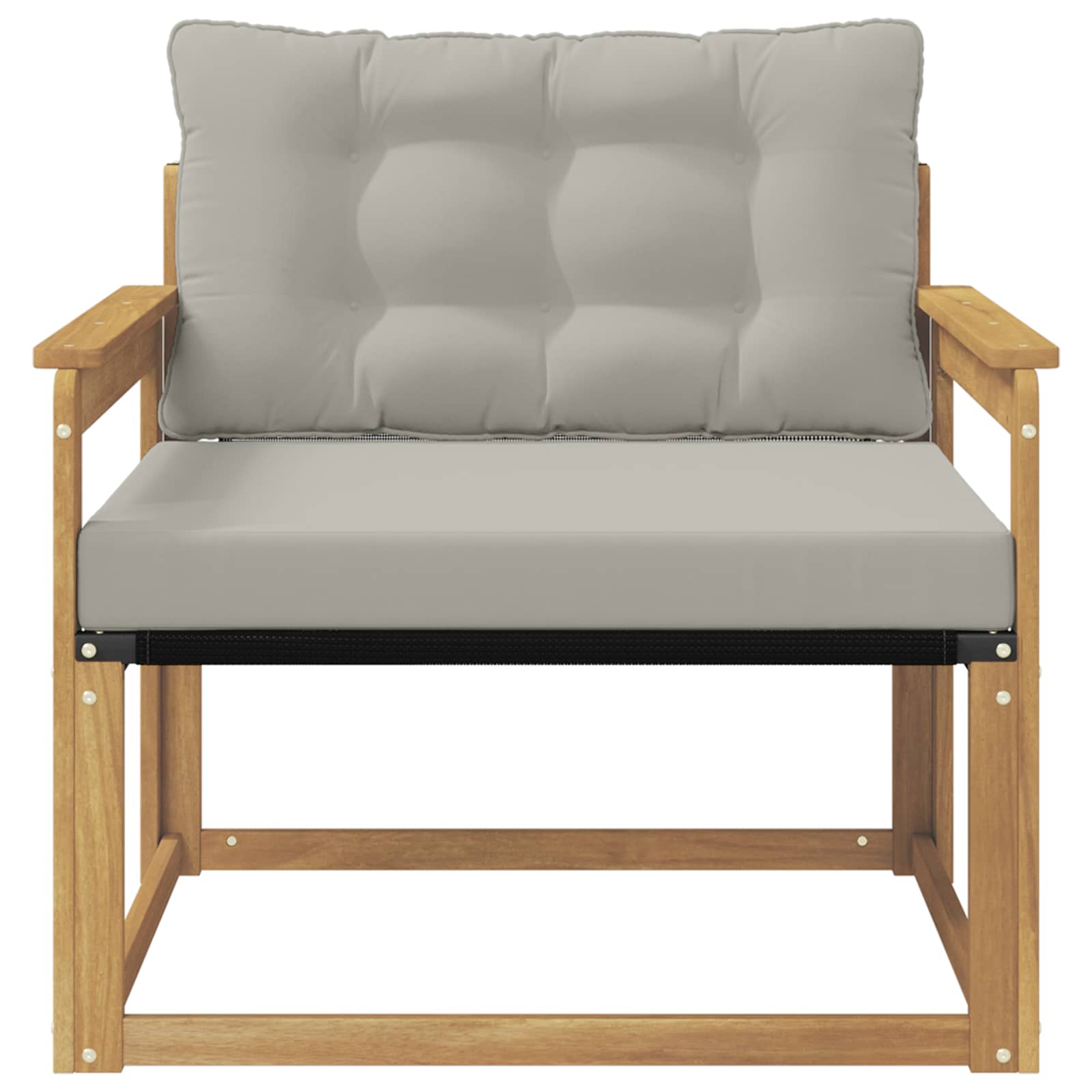 Set vanjskih sofa Čvrsto drvo akacije i Textilene