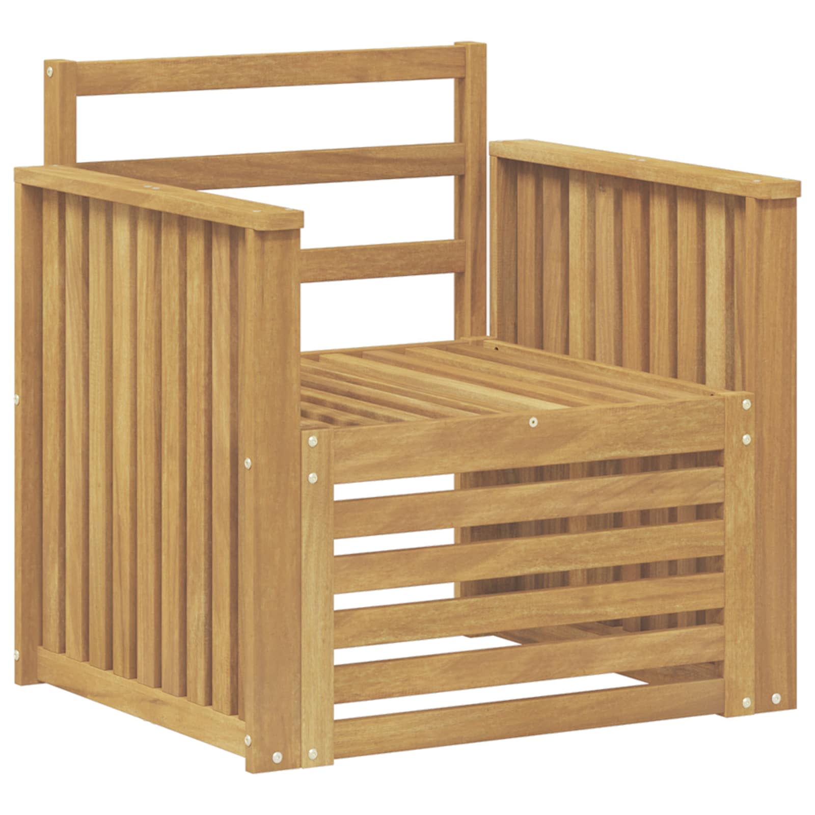 Set vanjskih sofa Čvrsto drvo akacije Bijela