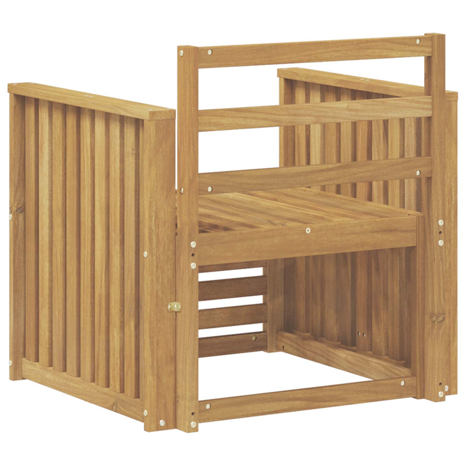 Set vanjskih sofa Čvrsto drvo akacije Bijela