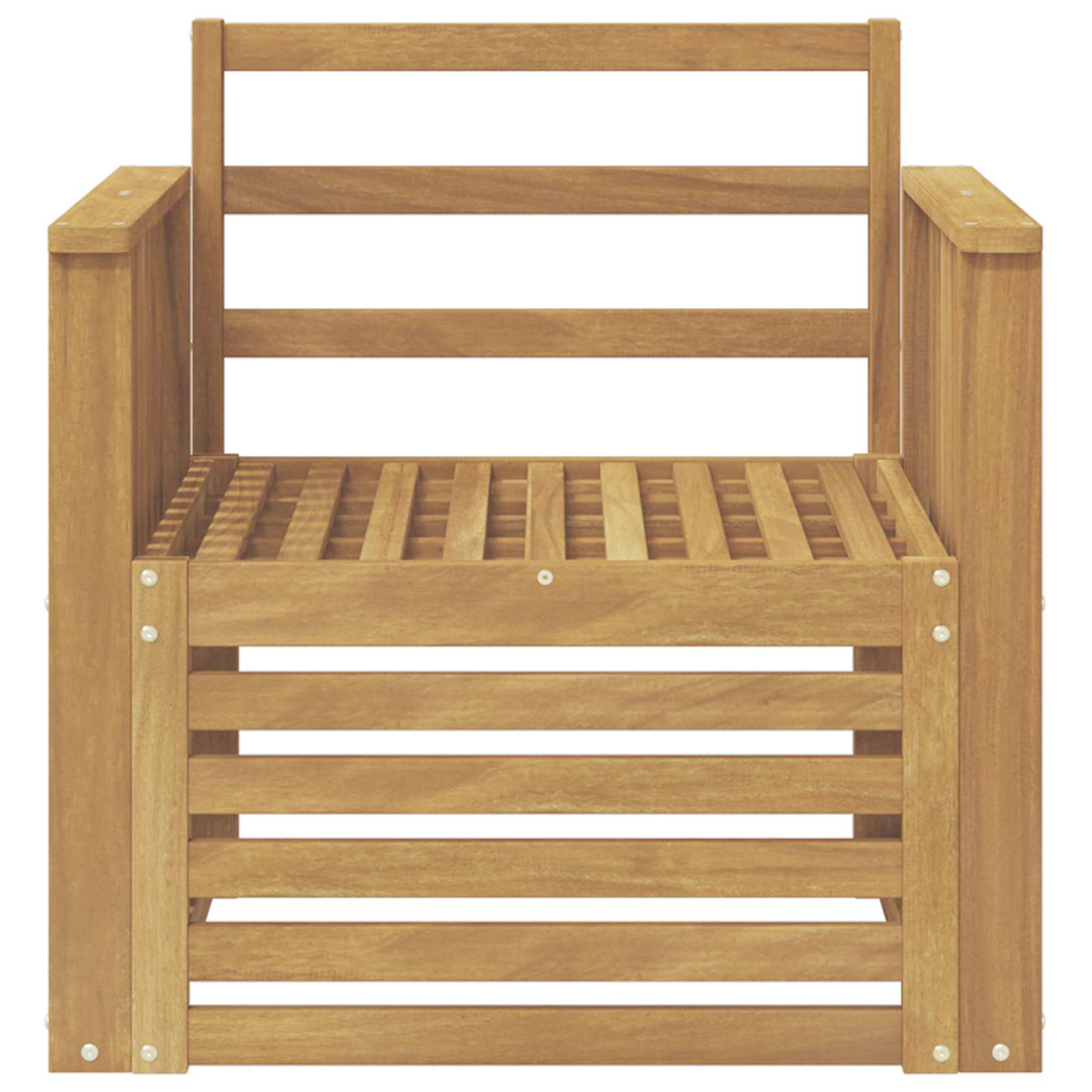 Set vanjskih sofa Čvrsto drvo akacije Bijela