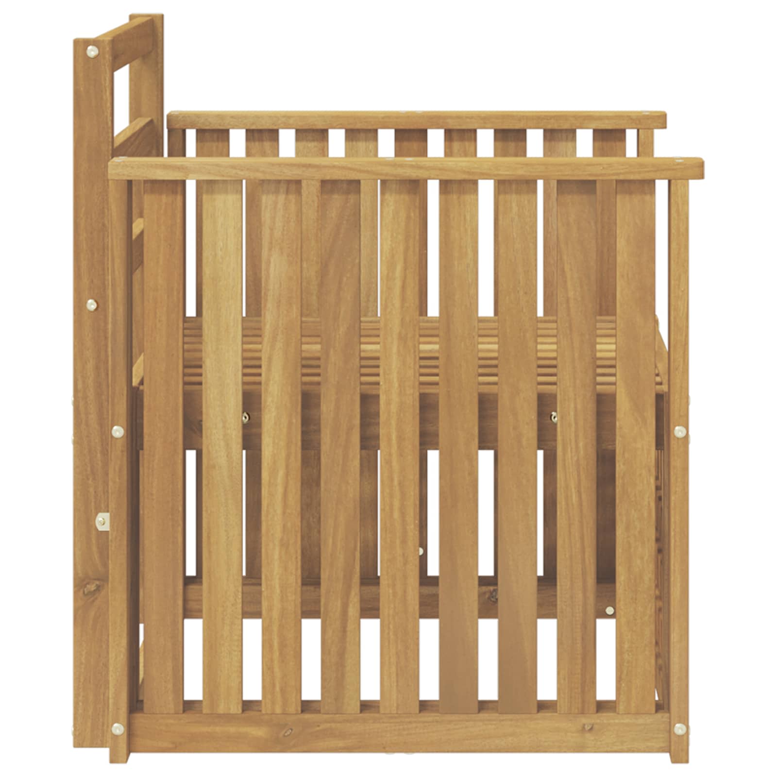 Set vanjskih sofa Čvrsto drvo akacije Bijela