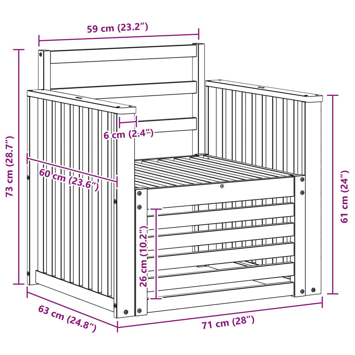 Set vanjskih sofa Čvrsto drvo akacije Bijela