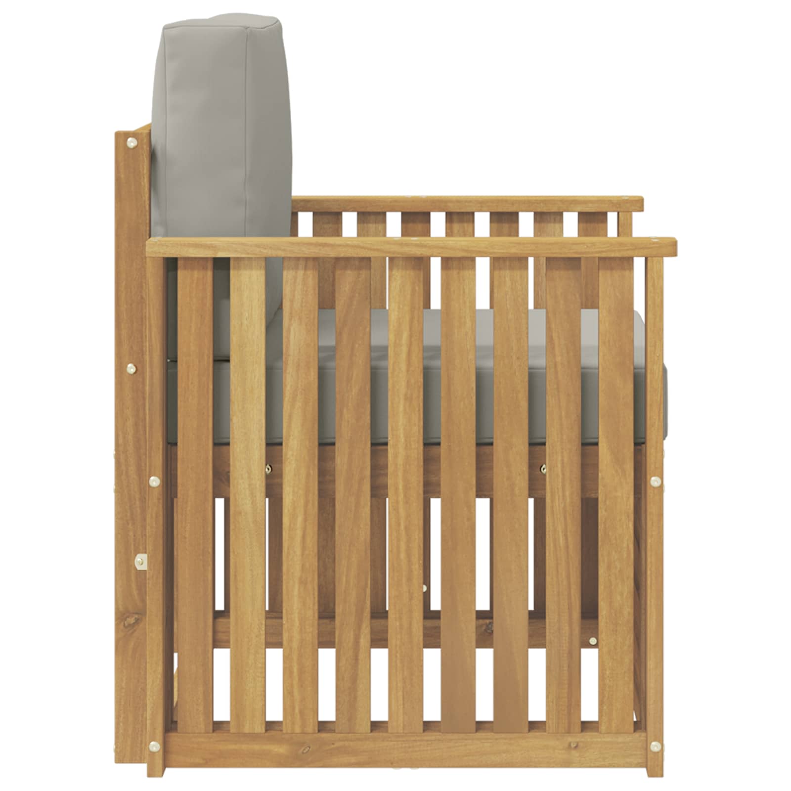 Set vanjskih sofa Poliester Bijela