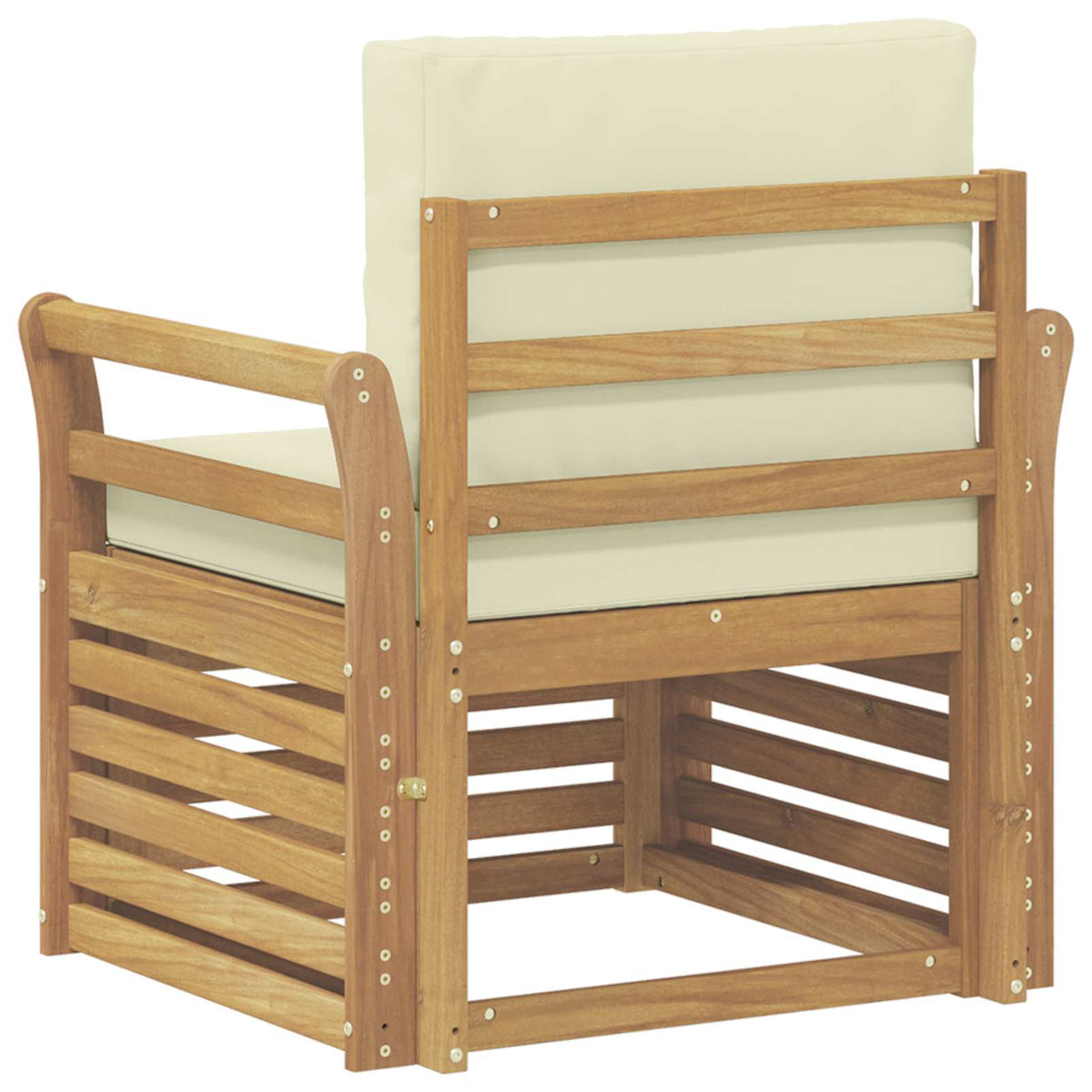 Set vanjskih sofa Poliester Bijela