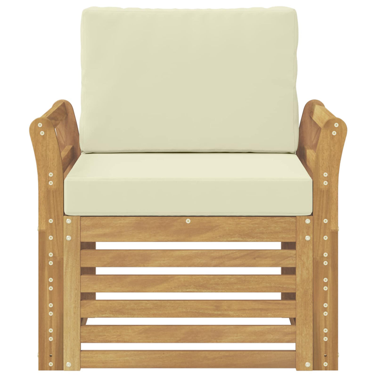 Set vanjskih sofa Poliester Bijela