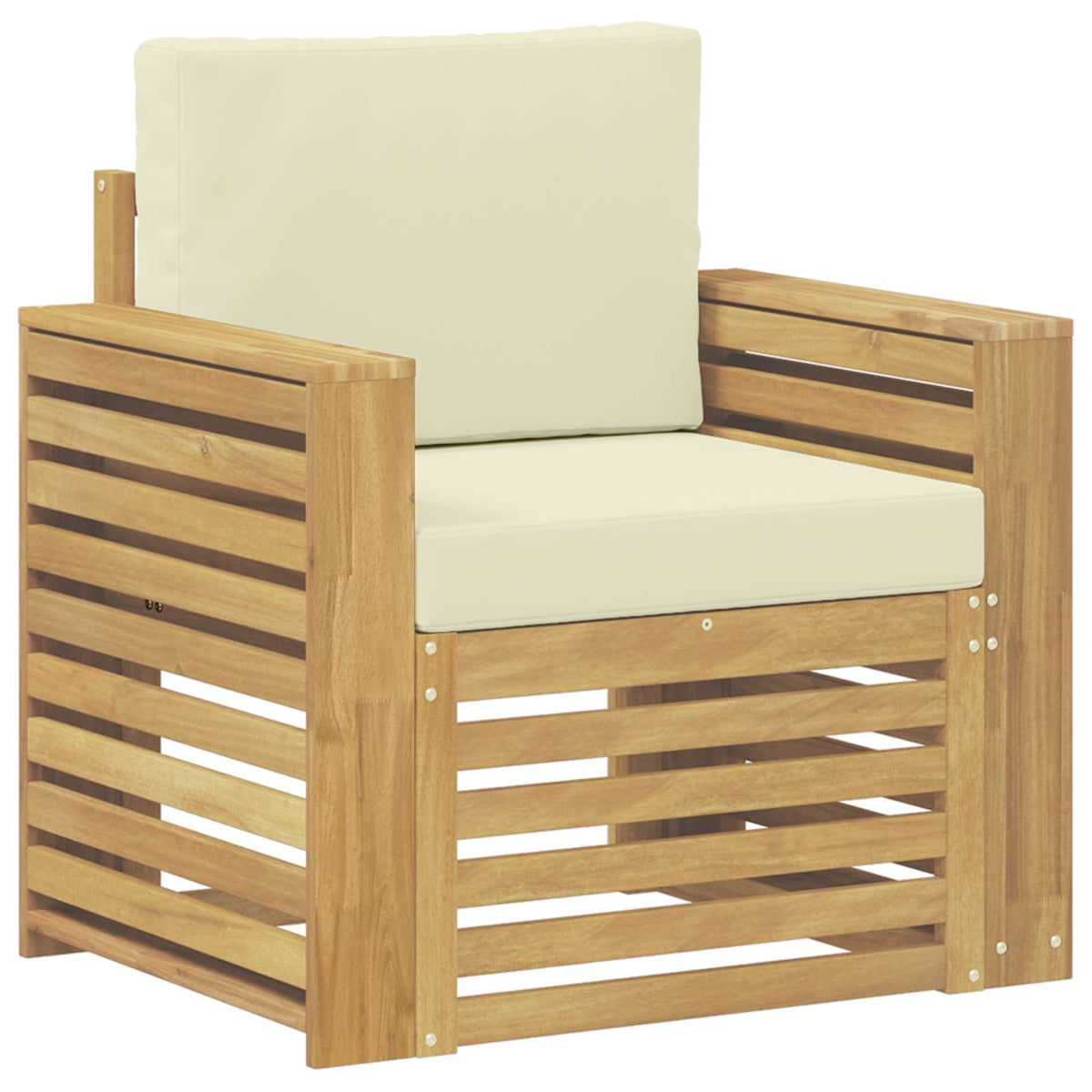 Set vanjskih sofa Poliester Bijela