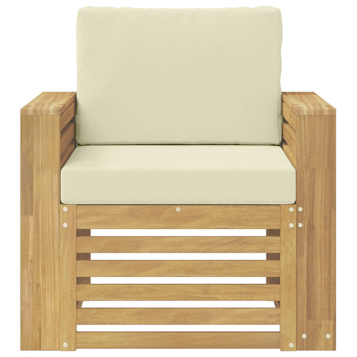 Set vanjskih sofa Poliester Bijela