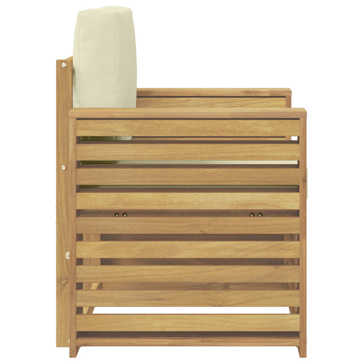 Set vanjskih sofa Poliester Bijela