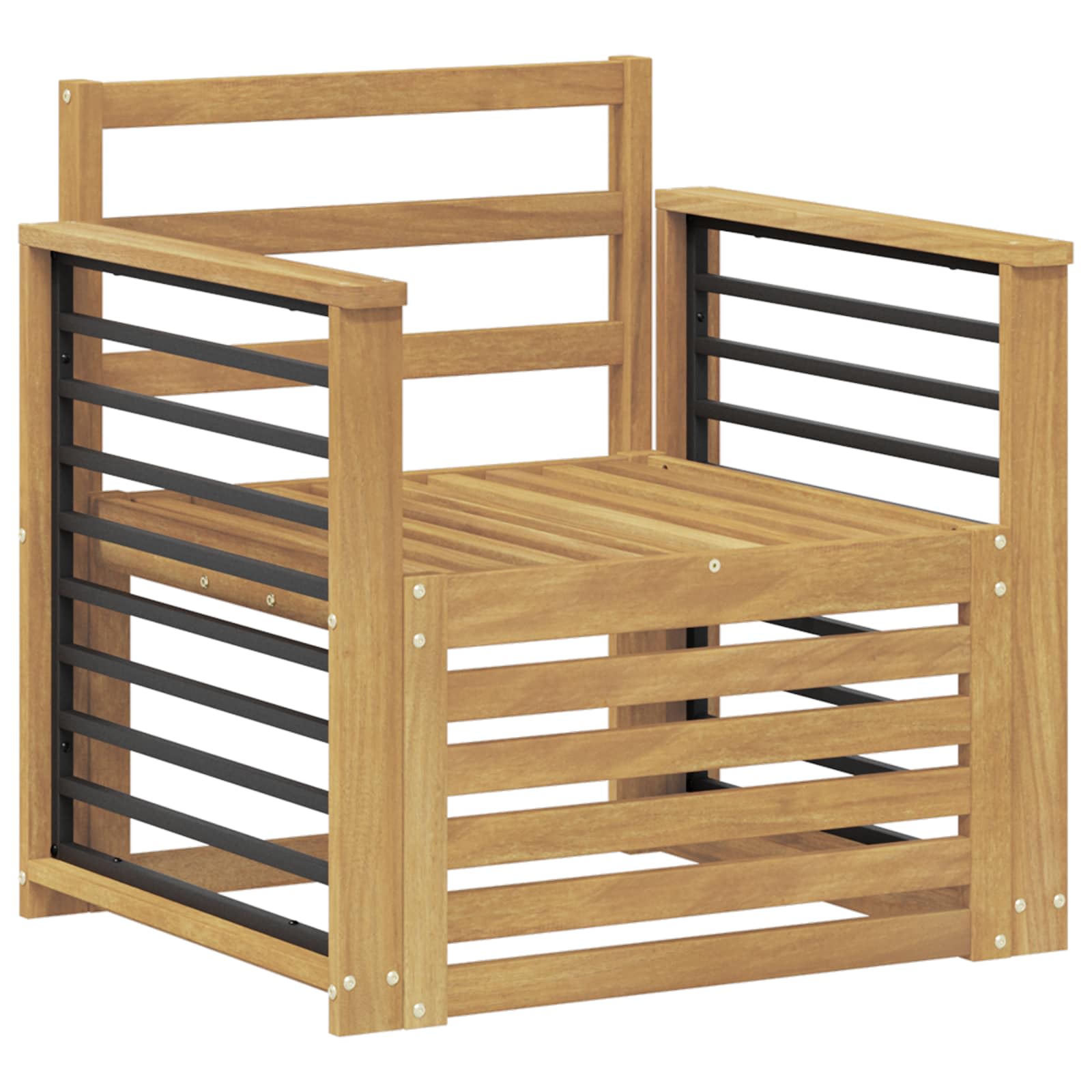 Set vanjskih sofa Čvrsto drvo akacije Bijela