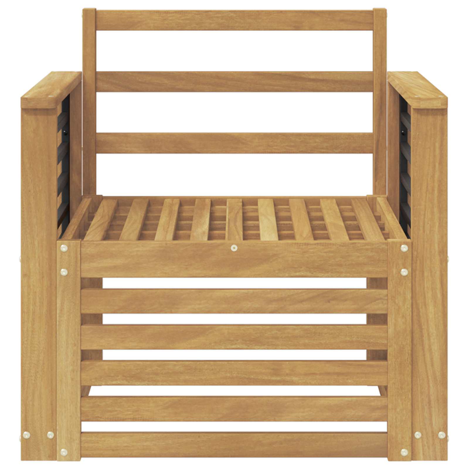 Set vanjskih sofa Čvrsto drvo akacije Bijela