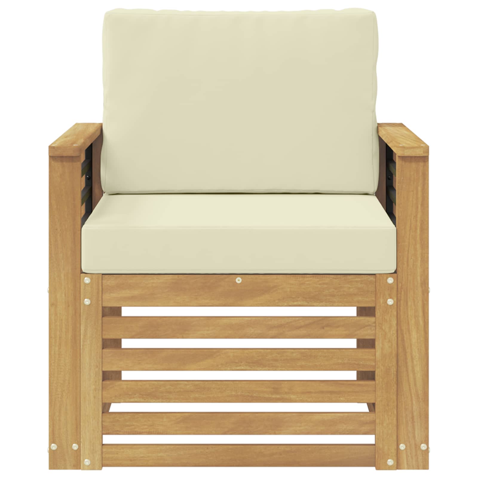Set vanjskih sofa Poliester Bijela