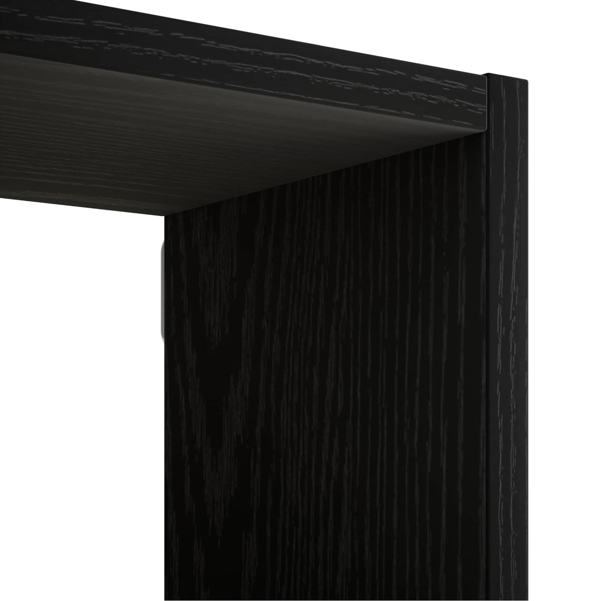Polica na zidu Crna 99,5 x 17 x 91 cm Konstruirano drvo