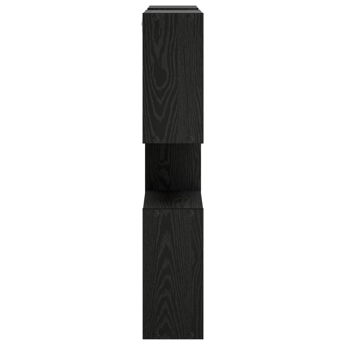 Polica na zidu Crna 99,5 x 17 x 91 cm Konstruirano drvo