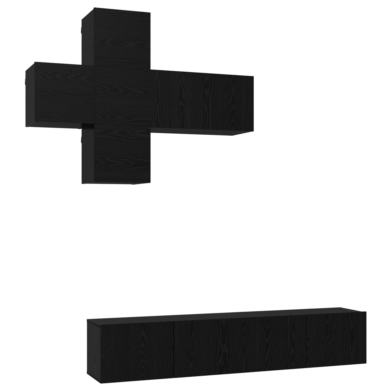 Set TV komoda Zidne 3 pcs Konstruirano drvo