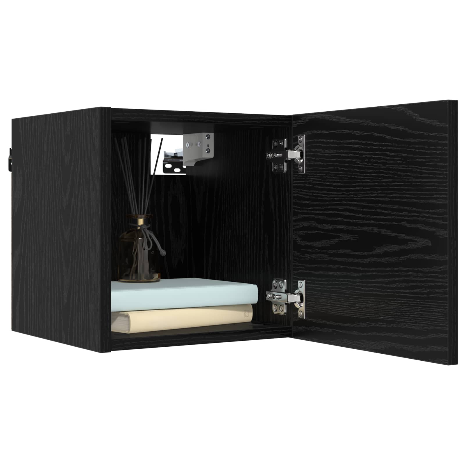 Set TV komoda 8 pcs 120 x 30 x 30 cm Crni hrast