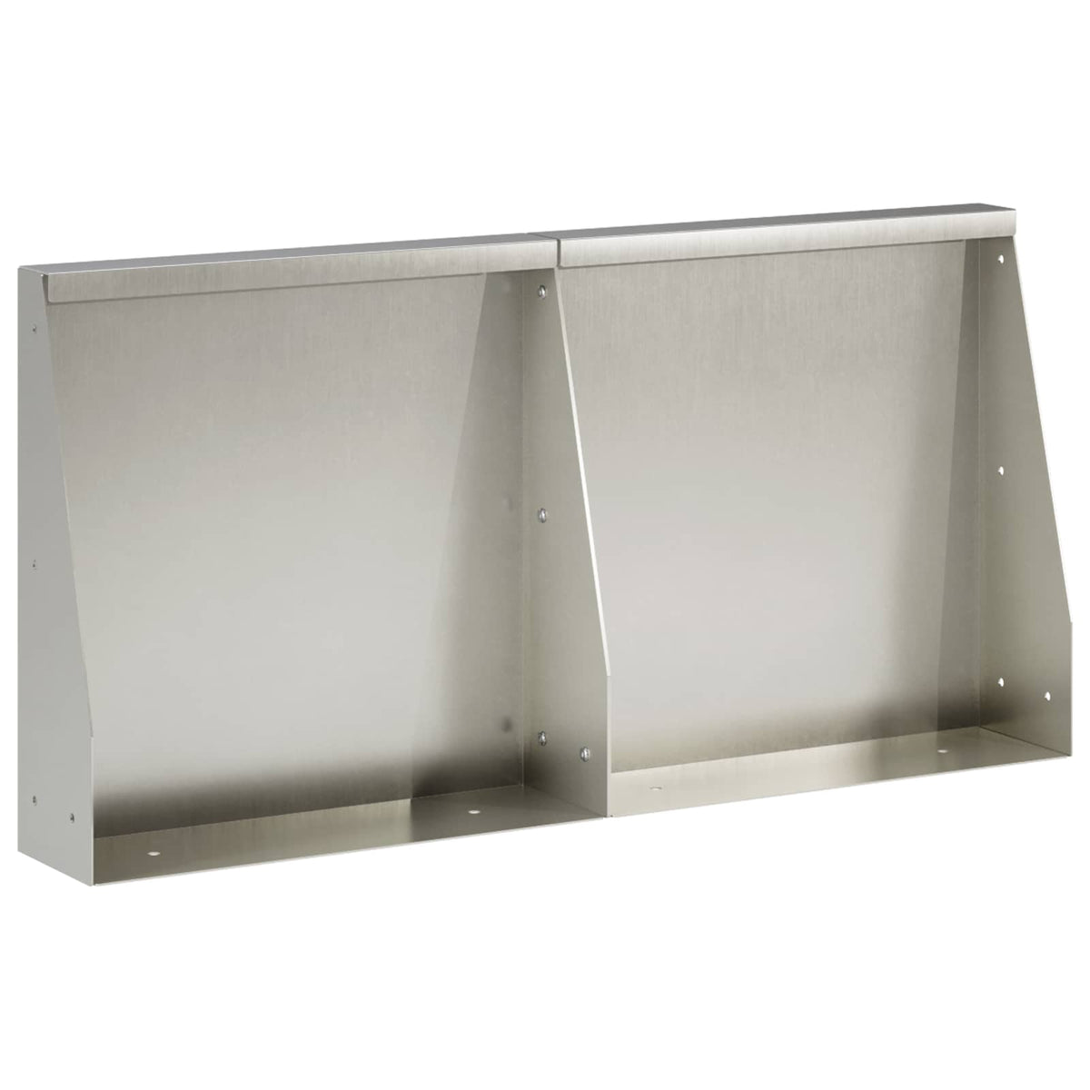 Zid za zadržavanje 2 kom. 40 x 12 x 50 cm Nehrđajući čelik