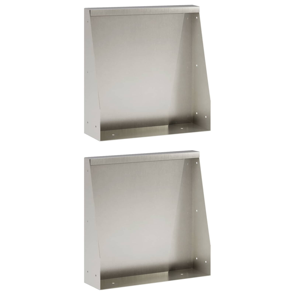 Zid za zadržavanje 2 kom. 40 x 12 x 50 cm Nehrđajući čelik