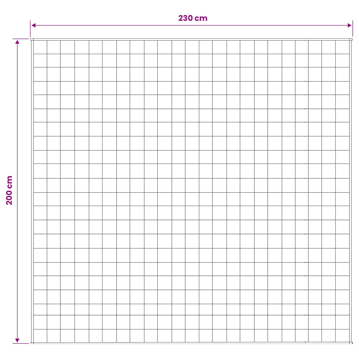 Težak pokrivač Bijela 200 x 230 cm 13 kg 100% Pamuk 205T