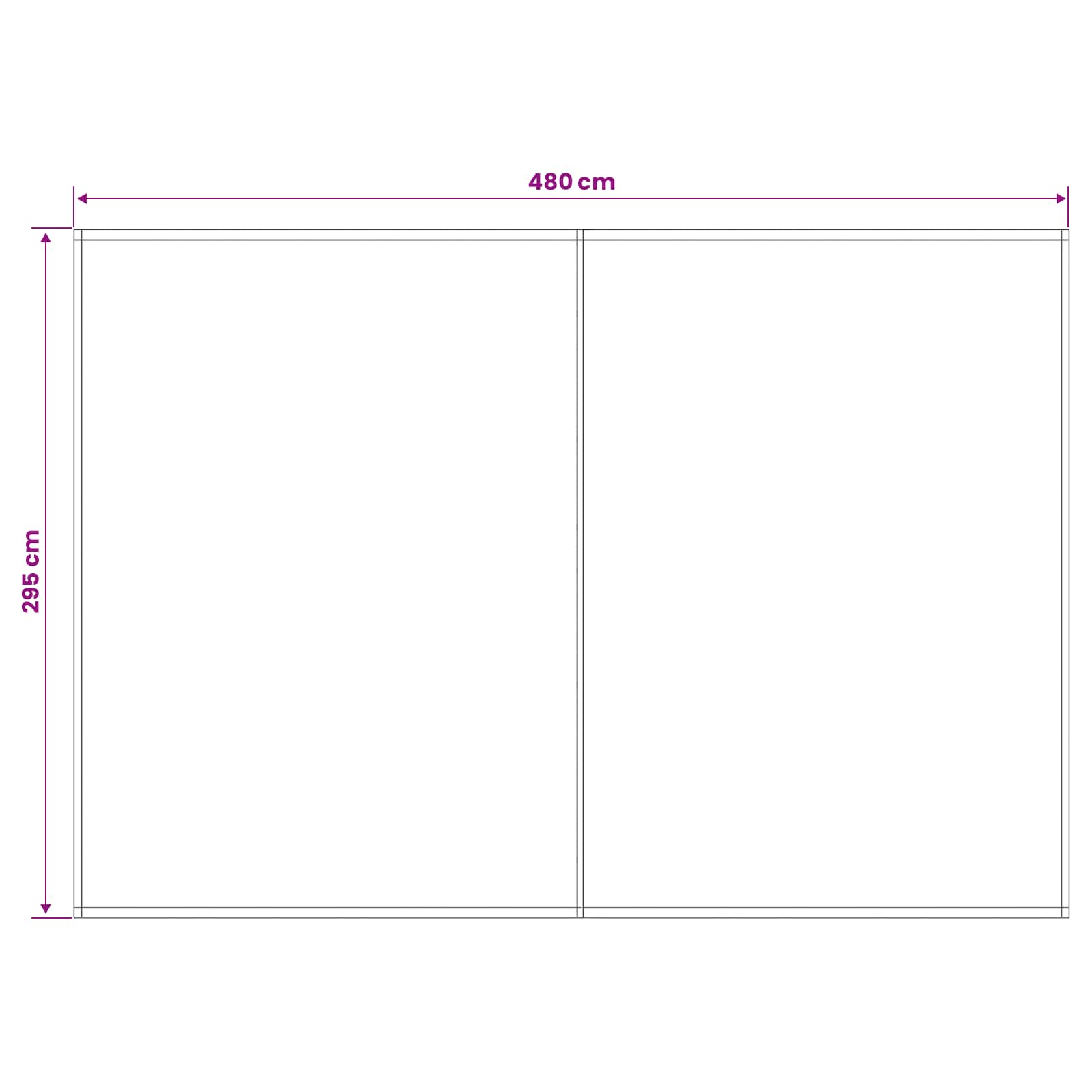 Zamjensko platno za tendu Burgundska crvena 500 × 300 cm