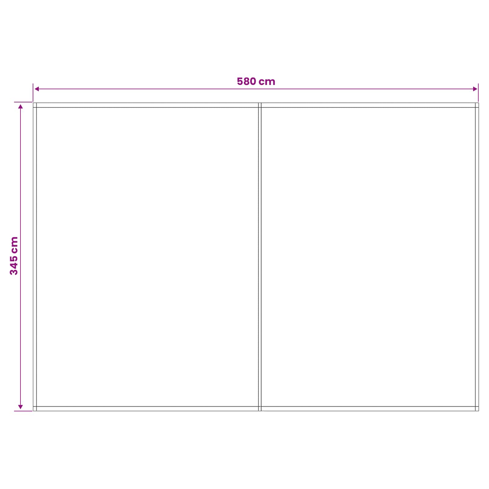 Zamjensko platno za tendu Smeđa 600 × 350 cm Poliester