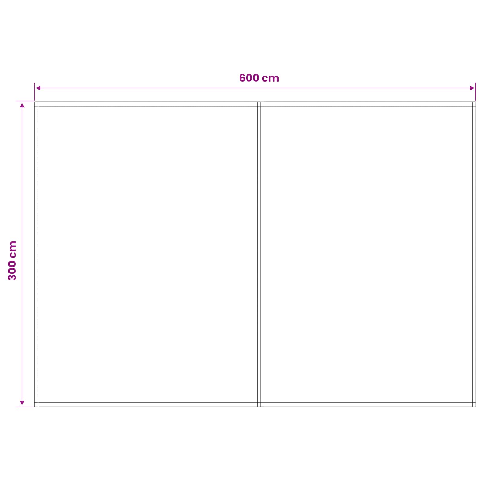 Zamjensko platno za tendu Crvena i bijela 600 × 300 cm