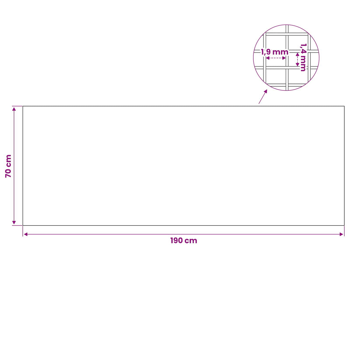 Pokrov za svjetlosne okvire s kopčama 2 kom. 70 x 190 cm