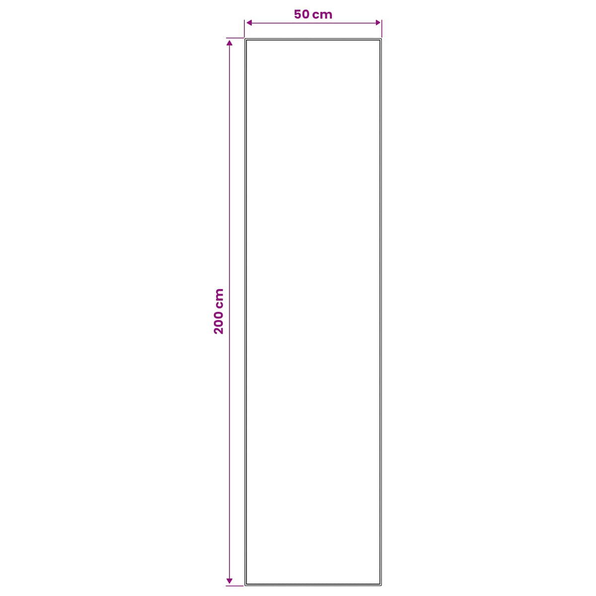 Traka za tepih LESAKA Smeđa 50 x 200 cm Dijamantni baršun