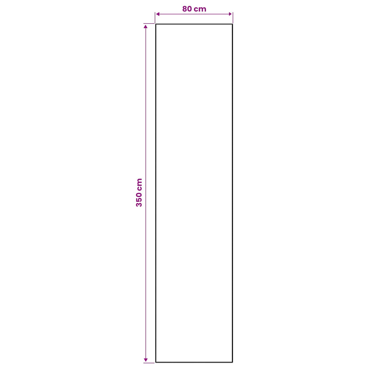 Traka za tepih LESAKA Smeđa 80 x 350 cm Dijamantni baršun