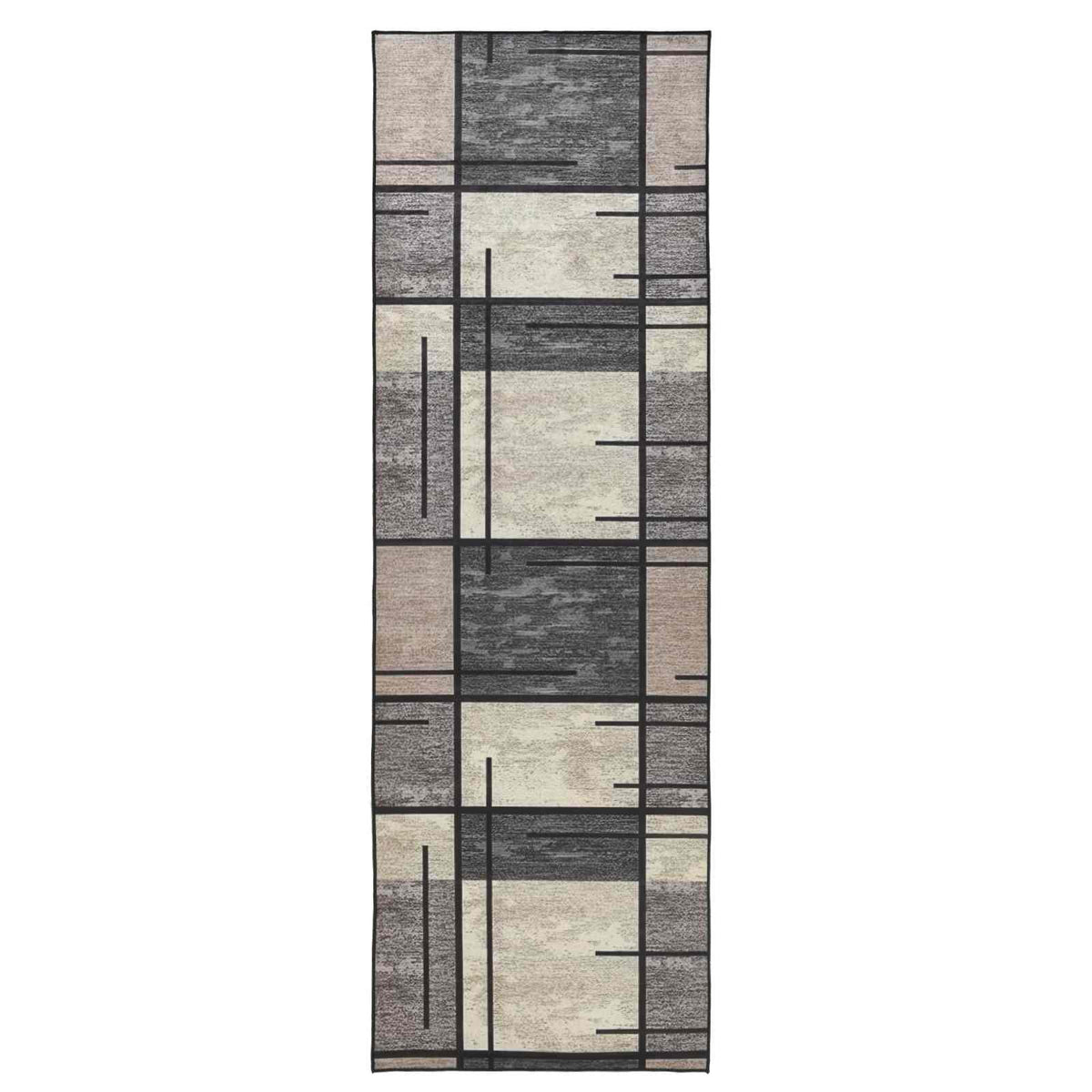 Traka za tepih LESAKA Smeđa 100 x 150 cm Dijamantni baršun