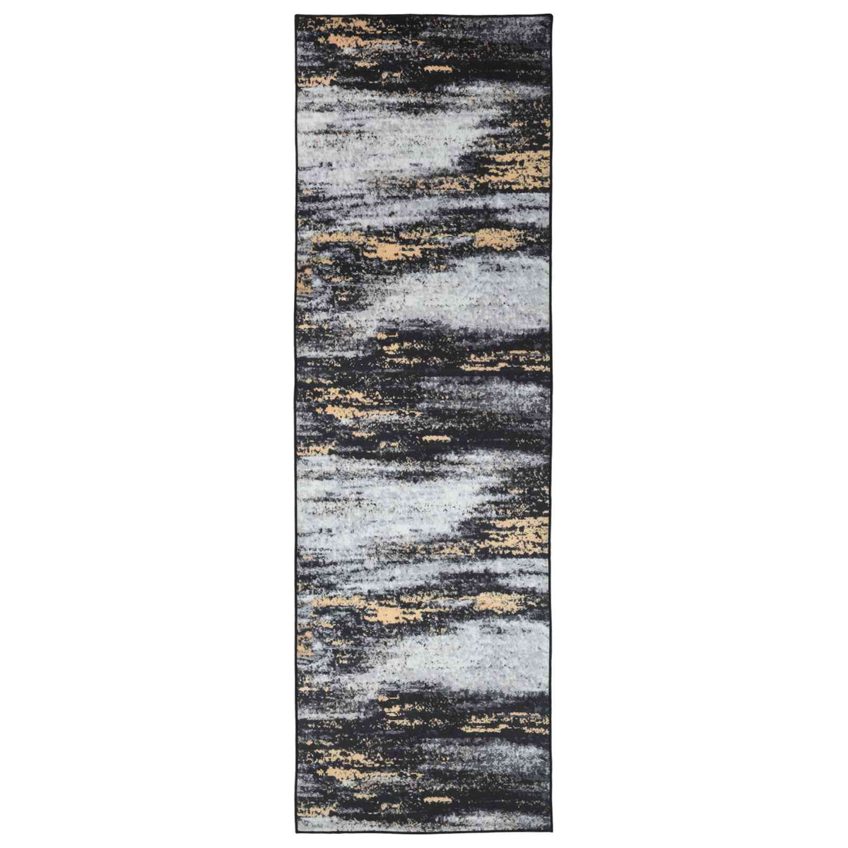 Traka za tepih LESAKA Crna i zlatna 80 x 100 cm