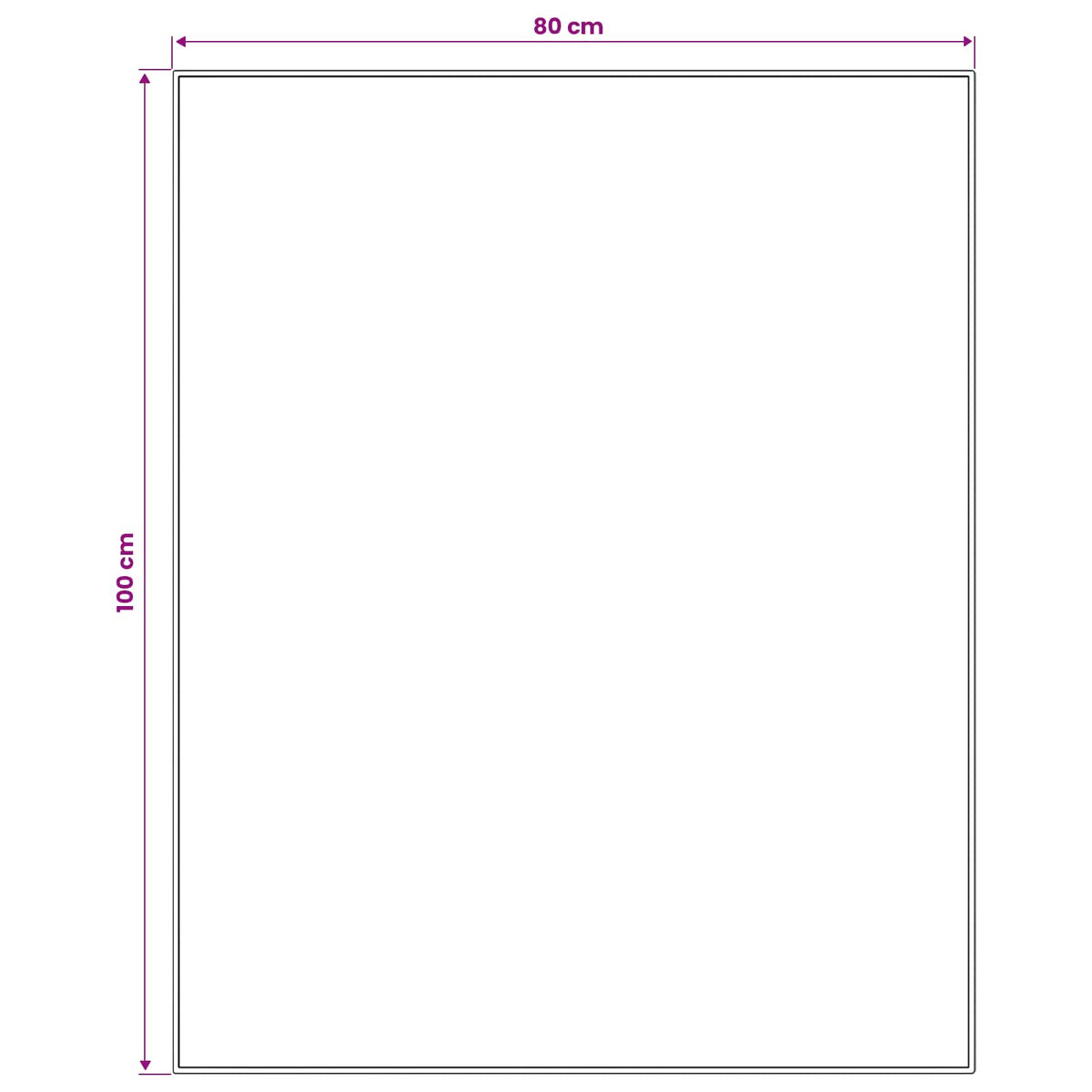 Traka za tepih LESAKA Crna i zlatna 80 x 100 cm