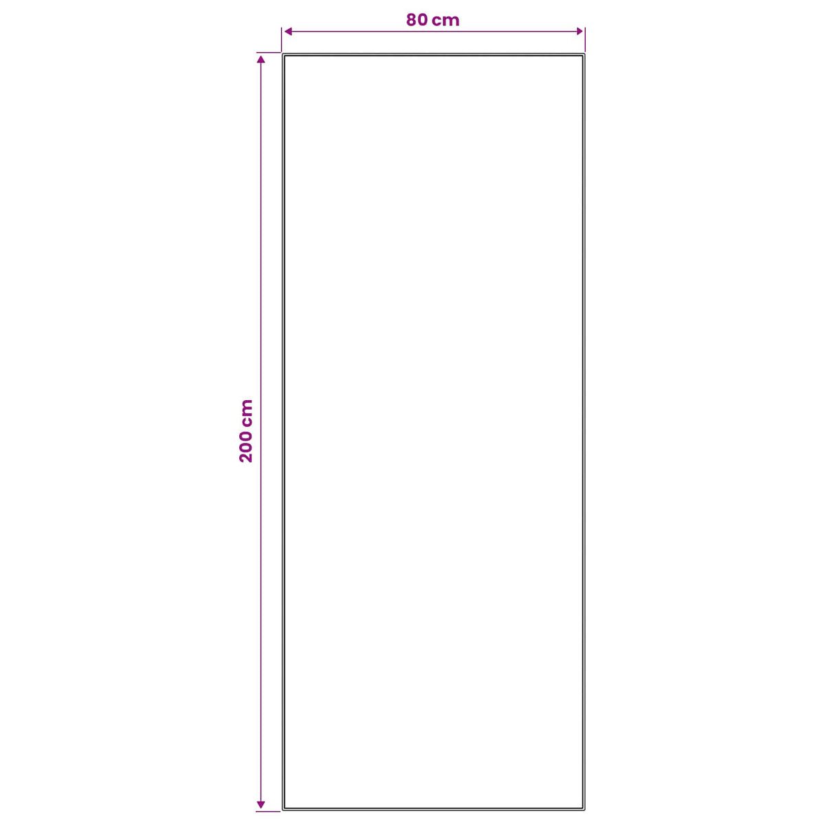 Traka za tepih LESAKA Srebrna 80 x 200 cm Dijamantni baršun