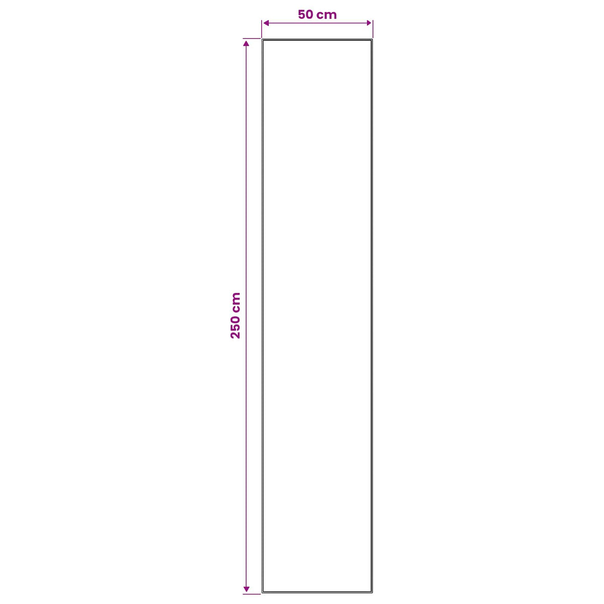 Traka za tepih LESAKA Crno i bijelo 50 x 250 cm