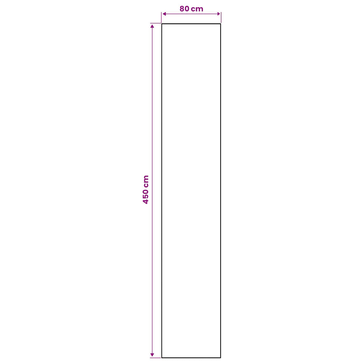 Traka za tepih LESAKA Crno i bijelo 80 x 450 cm