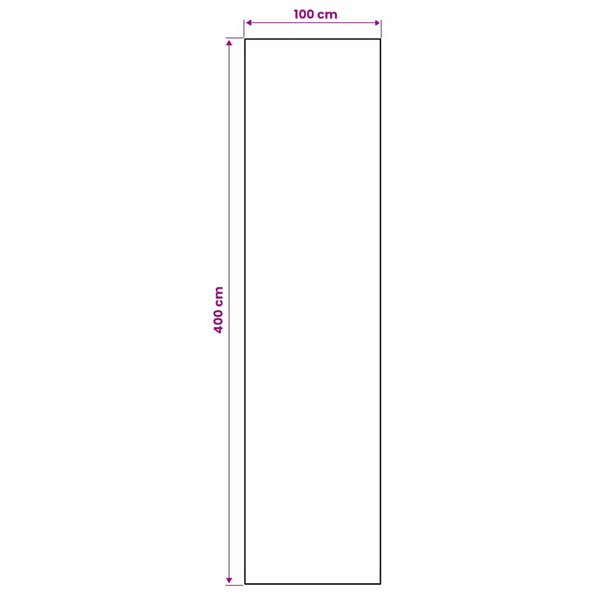 Traka za tepih LESAKA Crno i bijelo 100 x 400 cm