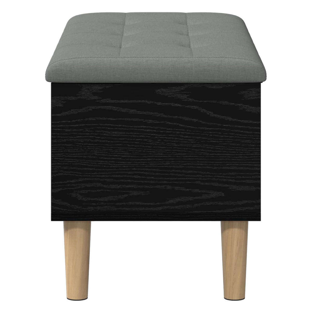 Klupa za odlaganje s jastučićem Crni hrast 82 x 42 x 46 cm