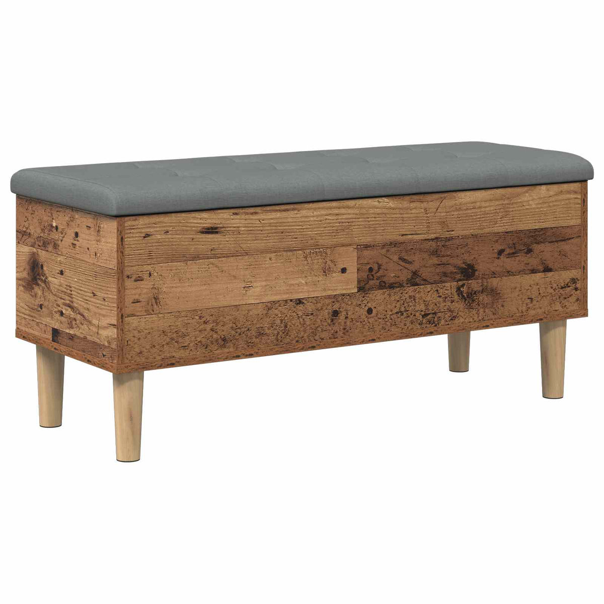 Klupa za odlaganje s jastučićem Drvo hrasta 102 x 42 x 46 cm